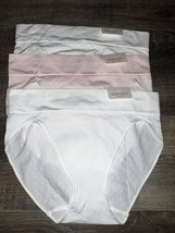 Warners ~ 3-Pair Womens Seamless Bikini Underwear Panties Stretch (B) ~ M/6 - $22.02