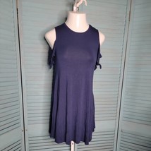 Style &amp; Co Cold Shoulder Above Knee Cute Dress ~ Blue ~ Sz PS - £18.47 GBP