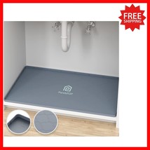 Flexible 28&quot; x 19&quot; Silicone Under Sink Liner - Stain-Resistant Cabinet S... - $38.60