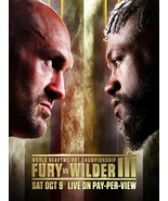 Deontay Wilder vs. Tyson Fury III Poster Boxing Trilogy Fight Event Prin... - £8.73 GBP+