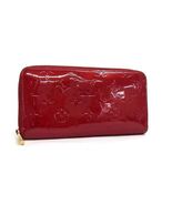 Louis Vuitton Vernis Long Wallet Vernis Red Zippy Wallet - $3,338.18 MXN