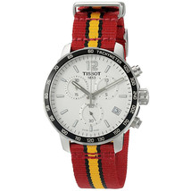 Tissot Men&#39;s Quickster Miami Heat NBA Special Edition Silver Dial Watch - - £197.24 GBP