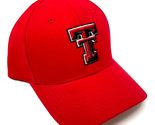 MVP Texas Tech Red Raiders Logo Solid Red Curved Bill Adjustable Hat - £17.78 GBP