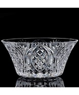 Waterford Crystal Irish Circle Bowl Diamond Rosettes Curtis 10" Ireland ... - $456.00