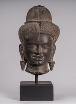 Ancien Baphuon Style Khmer Grès Debout Shiva Parvati Statue - 57cm/23 &quot; - £3,698.71 GBP