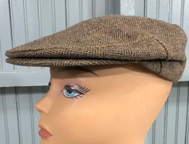 Hopkins Fifth Avenue Tweed Mens Flatcap Medium VTG Made USA Cap Hat - £12.68 GBP