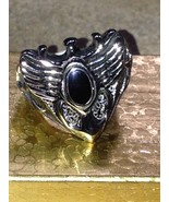 you will be getting a brand new black enamel  ring size 9. - £12.49 GBP