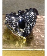 you will be getting a brand new black enamel  ring size 9. - €13,85 EUR