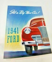 1941 Ford Its a Big New Car!  Advertising Fold Out Poster Dealership ORI... - $27.67