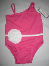 NWT Baby Gap Girls Pink White Flower Bathing Swimsuit 3-6m, 6-12m 12-18 ... - $16.99