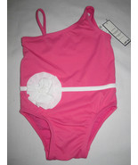 NWT Baby Gap Girls Pink White Flower Bathing Swimsuit 3-6m, 6-12m 12-18 ... - £13.29 GBP