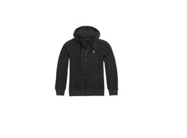 Men&#39;s Guys Hurley Stadium Fleece Heavy Marled Black Fleece Hoodie Jacket New $90 - £58.21 GBP