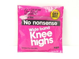 No Nonsense Wide Band Knee Highs Socks Off White Off-WhiteNylon Pantyhose USA - £7.10 GBP