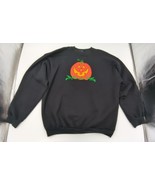 Vintage Tultex Halloween Pumpkin Applique Teacher Cute Sweatshirt Women ... - £26.91 GBP