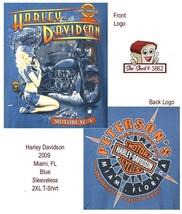 Harley Davidson 2009 Miami, FL Blue Sleeveless 2XL T-Shirt - £15.85 GBP