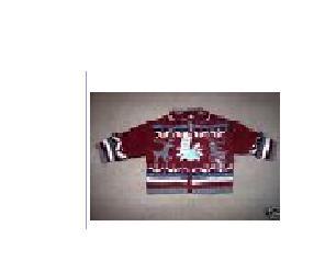 Primary image for THE CHILDREN'S PLACE INFANT BOYS 6-9 MONTHS ZIP-UP HOLIDAY SWEATER RED NEW $25