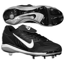 MEN&#39;S NIKE AIR SLIDER CT METAL BASEBALL ATHLETIC CLEATS/SHOES BLACK NEW ... - £36.76 GBP