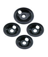 DB6  Range Porcelain Black Drip Pans Bowls for GE 4 PK 3-WB31M20 1-WB31M19 - $31.33 CAD