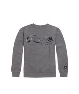 MEN&#39;S GUYS YOUNG &amp; RECKLESS Y&amp;R SCRIPT FOIL CREW FLEECE SWEATSHIRT GREY ... - $886.33 MXN