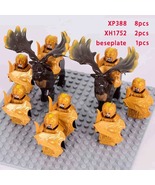 8pcs The Elves Soldier Orcs Army Figures LOTR Armor Guard Archer Medieva... - $17.99