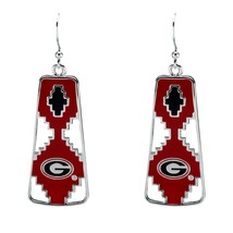 Georgia Bulldogs Officially Licensed Aztec Earrings - £11.34 GBP