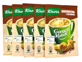Knorr Goracy Kubek Mug Soup: Borowikowa Boletus Mushroom soup-5pc.FREE Shipping - £8.22 GBP
