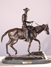 Will Rogers by CM Russell Solid Bronze Collectible Sculpture Signed Small - £378.02 GBP