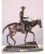 Will Rogers by CM Russell Solid Bronze Collectible Sculpture Signed Small - £378.01 GBP