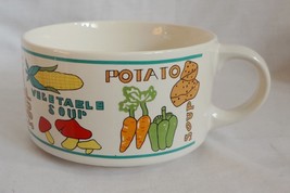 Ceramic 14 oz  Soup Cup Mug Tomato Chicken Onion Mushroom Pea Potato Vegetable - £1.56 GBP