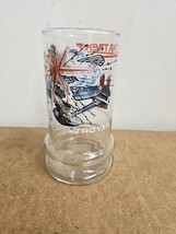 1984 Taco Bell Glass Star Trek III Search for Spock Enterprise Destroyed - $91.33 MXN