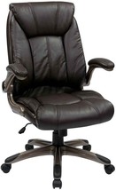 Office Star Faux Leather Seat And Mid Back Executive Chair With Padded, ... - £209.42 GBP