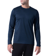 Russell Men&#39;s Core Jersey Active Long Sleeve Tee Blue Cove Heather Size ... - $19.79