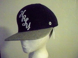 Men&#39;s Guys Hurley Hrl Flannel Black Baseball Hat Cap Lid Gray Lid New $35 - £18.35 GBP