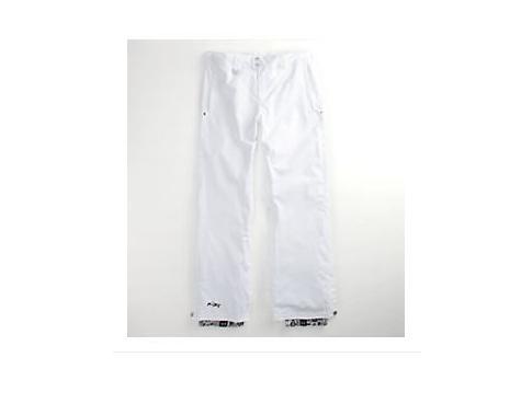 WOMEN'S/JRS ROXY SLED SHELL SKI SNOWBOARDING SNOW PANTS WHITE NEW $170 - $105.00