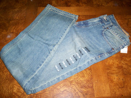 Men&#39;s Guys Bullhead Rincon Straight Pants Jeans Denim Faded Aged Indigo New $60 - £30.55 GBP