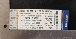 RASCAL FLATTS / SARA EVANS FLATTS FEST JULY 8, 2011 UNUSED WHOLE CONCERT... - $15.00