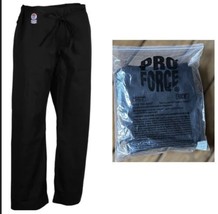 ProForce Gladiator 14 oz Karate Pant Traditional Drawstring Black Cotton... - £37.93 GBP