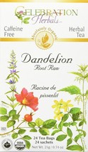 Celebration Herbals, Tea Dandelion Root Raw Organic, 24 Count - £9.56 GBP