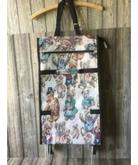 Tapestry Travel Tote Teddy Bear Print Foldable Luggage Bag with Wheels - $349.53 MXN