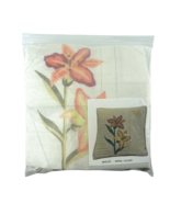 FW Crafts Royal Lilies RK 4125 Needlepoint Kit Pillow 14&quot; x 14&quot; - $61.67 CAD
