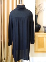 KAROO Mark Eisen Dress Cashmere Black Turtleneck Full Lightweight 3 - £77.90 GBP