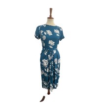 Yumi Kim Blue Floral Midi Dress Small New - $47.32