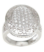 0.75 Carat Womens Sterling Silver Antique Style Fashion Ring Size 5-9 - £45.93 GBP