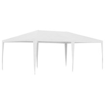  Party Tent White Polyethylene, Iron 13.1 x 19.7 ft Durable - $3,397.06 MXN