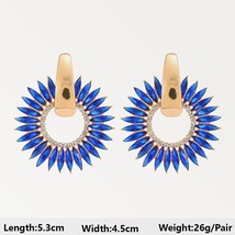  long dangle drop earrings for women 2022 trend luxury flower geometric acrylic crystal thumb200
