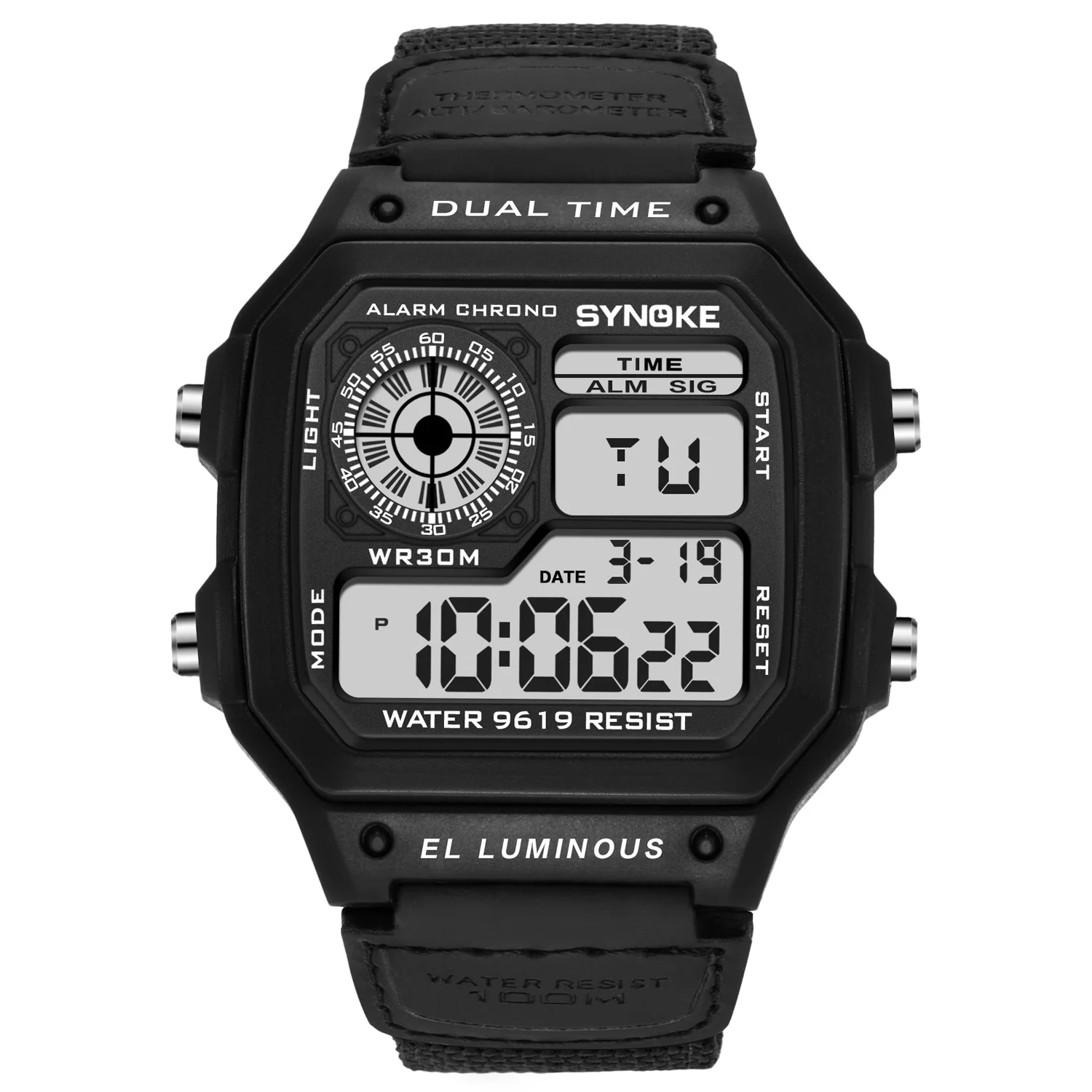 Men&#39;s Sports Watches Business Stainless Steel Digital Watch Men Military... - £14.83 GBP
