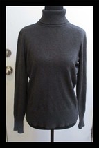 Spense Knits Gray Plain Turtleneck Sweater Size Small - €8,67 EUR