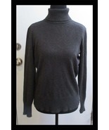 Spense Knits Gray Plain Turtleneck Sweater Size Small - $181.42 MXN