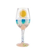 Lolita Wine Glass Sun on the Beach 15 o.z. 9&quot; High Gift Boxed w Recipe S... - £31.32 GBP