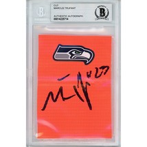 Marcus Trufant Seattle Seahawks Signed Football Pylon Autographed Becket... - £63.05 GBP